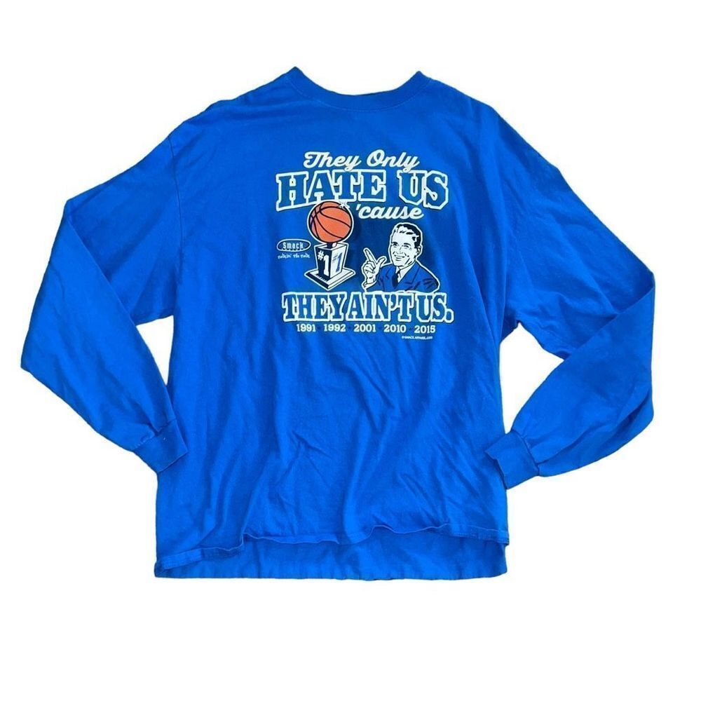 DUKE “The Hate Us Cause They Ain’t Us” Long Sleeve T-Shirt Size XL